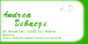 andrea dibaczi business card